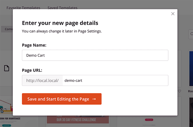 customize woocommerce cart page name