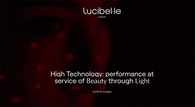 Lucibelle paris one page website example