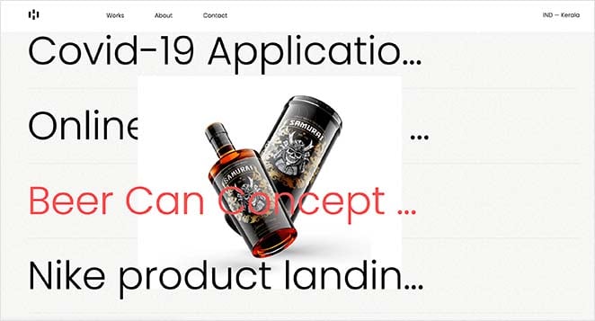 one-page-website-portfolio - SeedProd One page website portfolio example