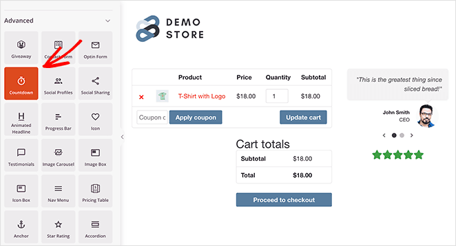 Ajouter un compte à rebours à votre panier woocommerce