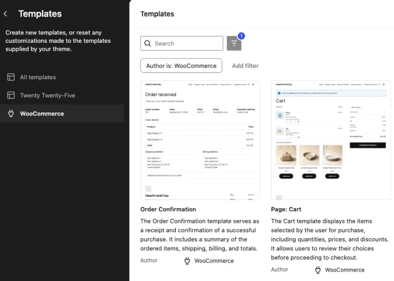 modèle-page-panier-woocommerce-éditeur-site - SeedProd Le modèle de page panier WooCommerce dans l'éditeur de site WordPress