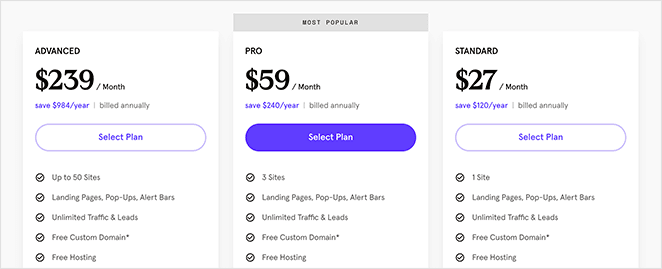 leadpages-pricing - SeedProd LeadPages pricing