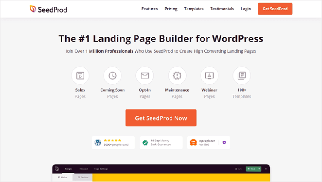 SeedProd WordPress page builder plugin