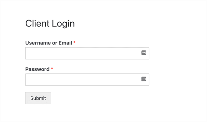 Client Login