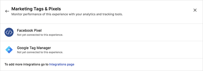 Facebook Pixel and Google Tag Manager integration