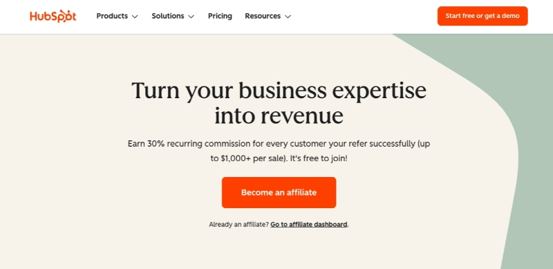 hubspot-affiliate-landing-page - SeedProd HubSpot affiliate landing page