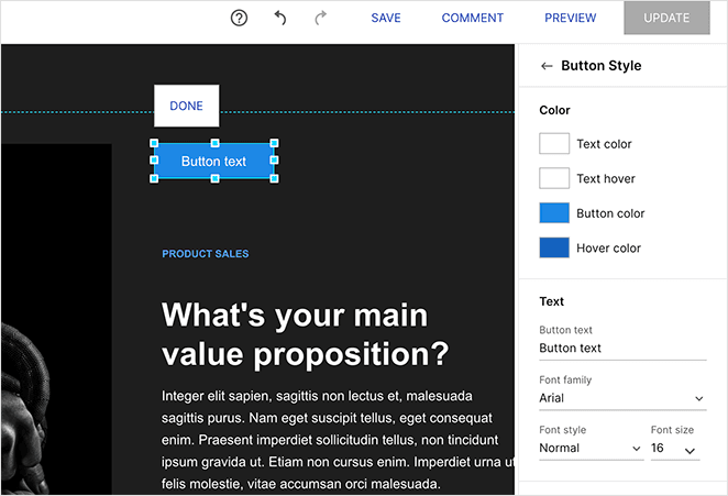 Instapage review: landing page blocks