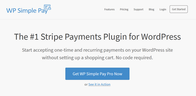 wp simple pay plugin