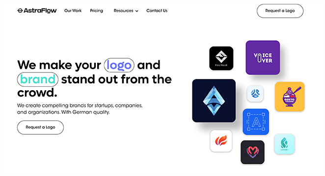 astraflow-product-landing-page-example - SeedProd Astraflow product landing page examples