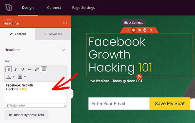 facebookadslandingpageheadline SeedProd Customize your facebook ads landing page headline