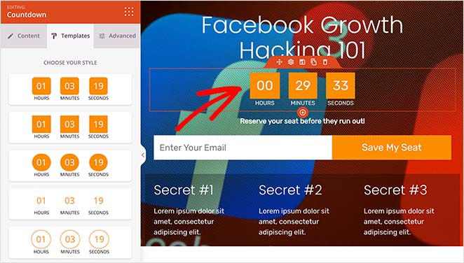 facebooklandingpagecountdowntimer SeedProd ad a countdown timer to your facebook landing page
