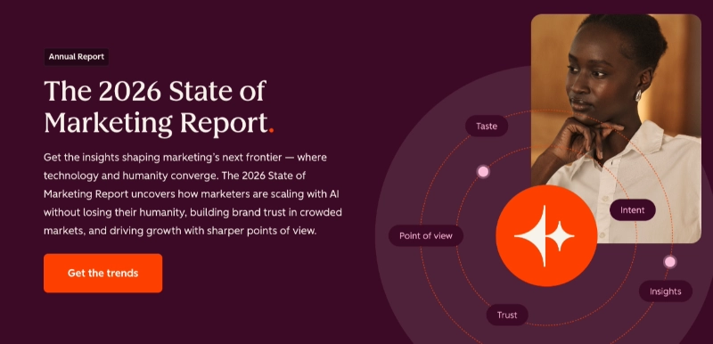 HubSpot State of Marketing Report Seite