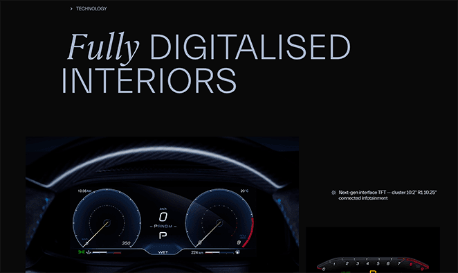 maserati-product-landing-page-examples - SeedProd Maserati product landing page examples