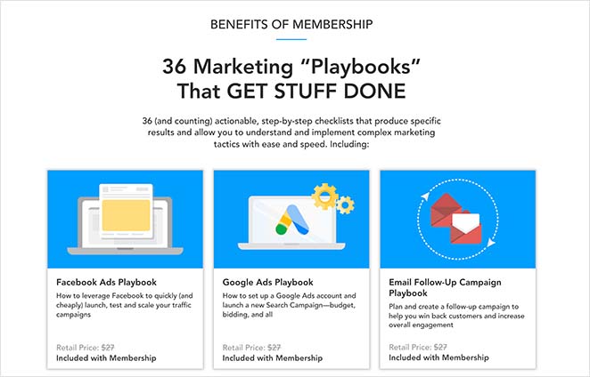 membership-landing-page-example - SeedProd Membership landing page example