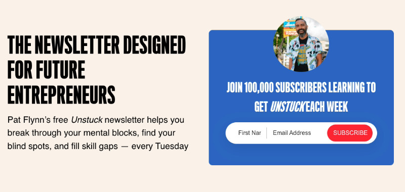 Smart Passive Income YouTuber landing page example