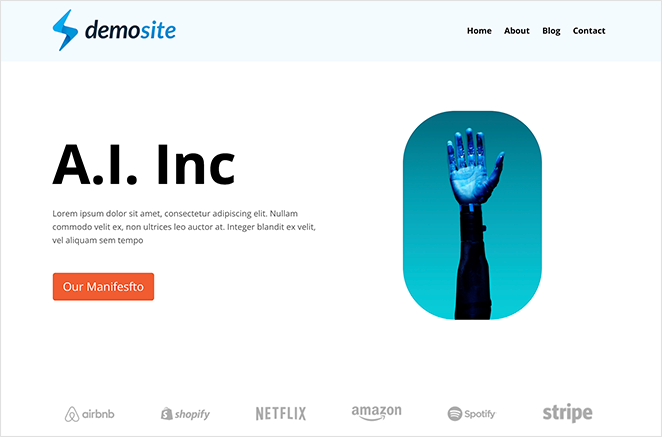 create-custom-WordPress-theme - SeedProd Custom WordPress theme homepage