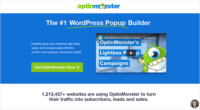 OptinMonster PPC landing page