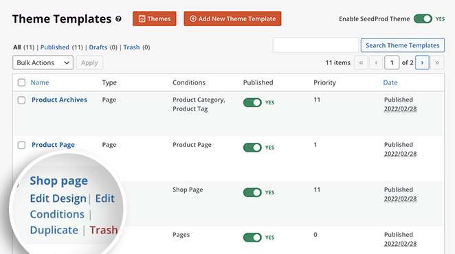 edit-shop-page-seedprod - SeedProd edit woocommerce shop page