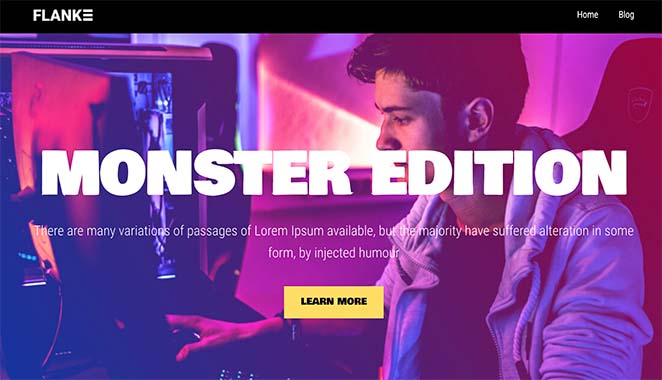 Responsive gaming WordPress theme seedprod