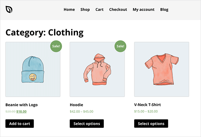 SeedProd product category page woocommerce