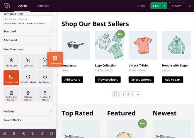 Constructeur de boutique wooCommerce