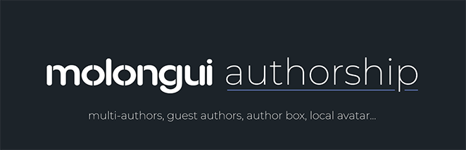 Molongui Authorship WordPress author bio plugin