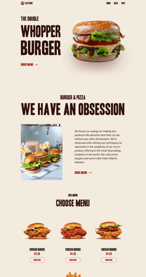 fast food woocommerce theme