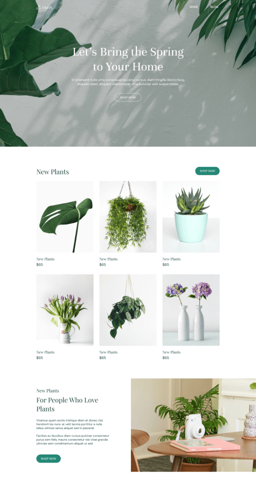plant shop woocommerce theme