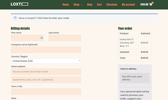 customcheckoutpage SeedProd custom checkout page example