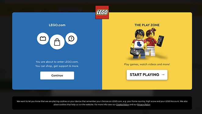 pages faq lego vip