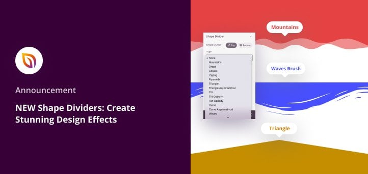 NEW Shape Dividers: Create Stunning Design Effects