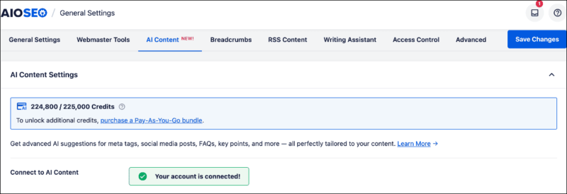 ai-content-generator-general-settings - SeedProd Activate AIOSEO AI content generator