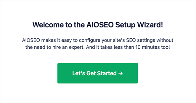 All in one SEO review setup wizard