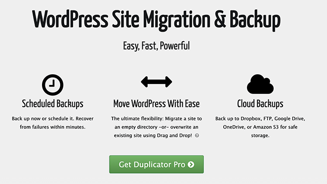 duplicator SeedProd Duplicator WordPress backup plugin