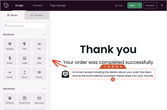 Custom Woocommerce thank you page builder