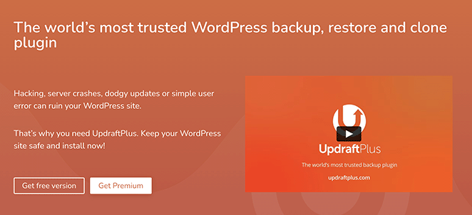 UpdraftPlus migration and backup plugin