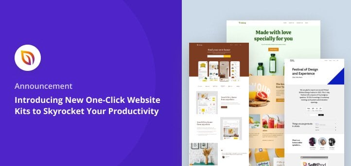 Introducing New One-Click Website Kits to Skyrocket Your Productivity
