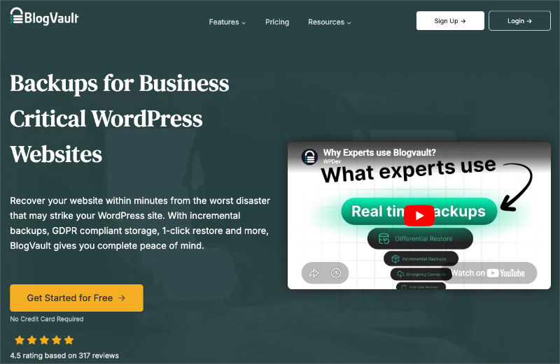 Plugin de copias de seguridad BlogVault para WordPress
