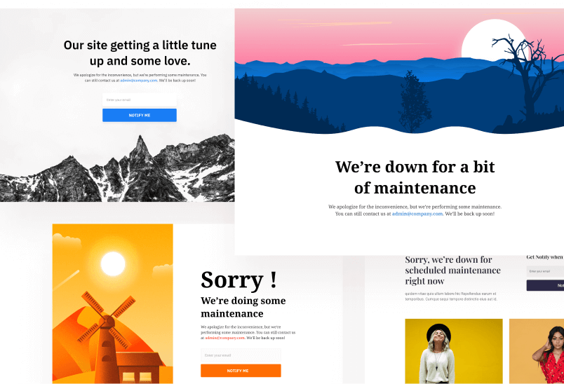 Build Any Website Maintenance Page