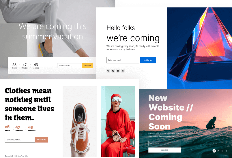 Coming Soon Page Templates for WordPress