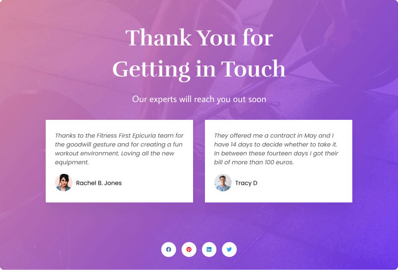 Build trust with testimonials and social proof
