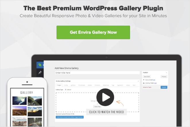 Envira Gallery best photo gallery WordPress plugin