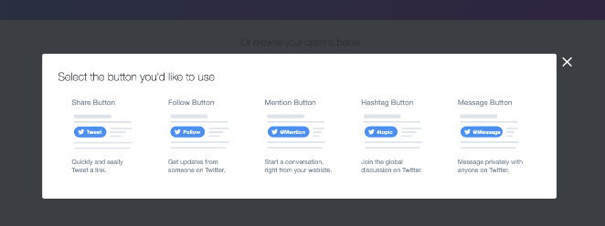 Twitter tweet buttons