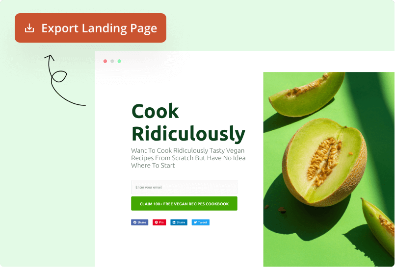 import and export squeeze page designs