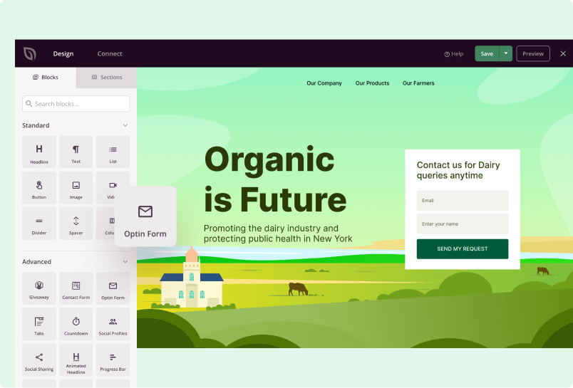 Customize your Sales Page in real-time