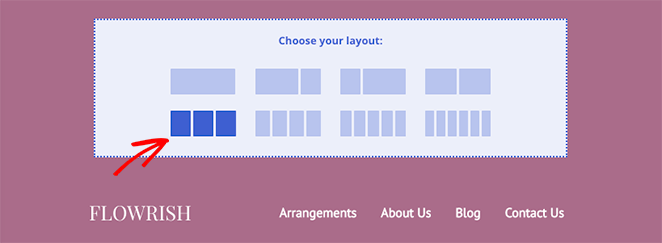 Choose a 3-column layout