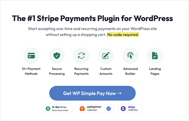 WP Simple Pay Best WordPress Blog Plugin to Process Payments