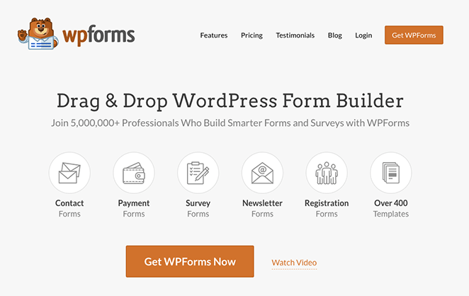 WPForms Best WordPress Blog Plugin for Building Forms