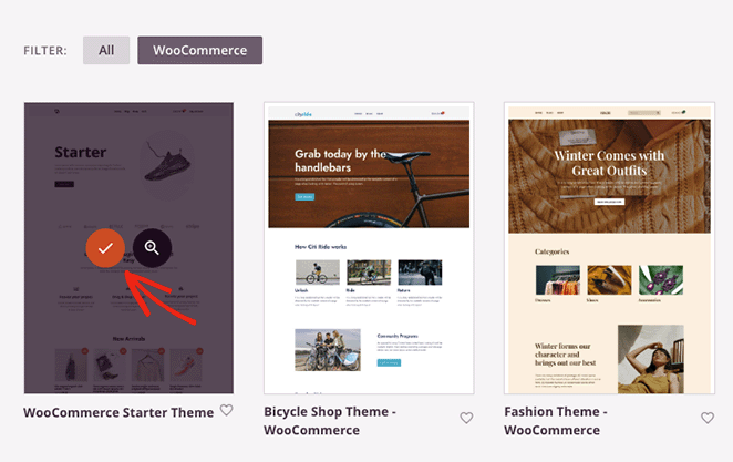 Choose a WooCommerce theme kit