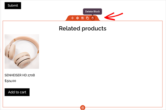 remove-related-products - SeedProd Remove related products block